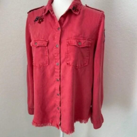 Billy T Button Down Blouse - Picture 1 of 6